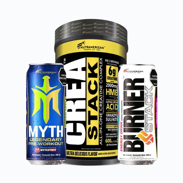Crea stack 1,3lb + myth lata + burner stack lata