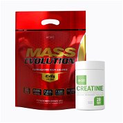 Mass evolution 10lb + creatine monohydrate 100g - 1 pack