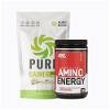 Pure gainer 3lb + amino energy 30 serv