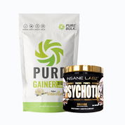 Pure gainer 3lb + psychotic gold 15 serv - 1 pack