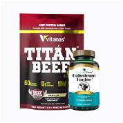 Titan beef mass 2lb + colostrum factor 60 caps - 1 pack