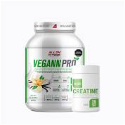Vegann pro 2.2lb + creatine monohydrate 100g - 1 pack