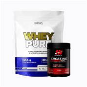 Whey pure 1lb + creatina ultra pure 300g - 1 pack
